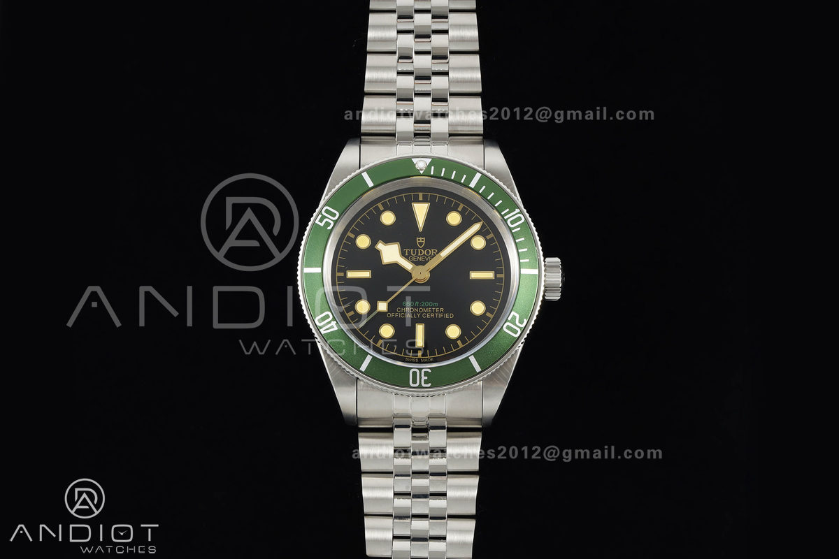 Black bay 41 BLF 1:1 Best Edition Green Bezel Black Dial on Jubilee Strap A2824